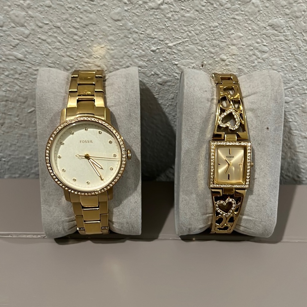 x2 Watches (Fossil and Guess)